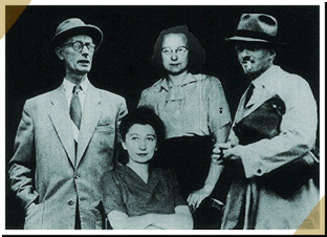 Johannes Kleiman, Miep Gies, Bep Voskuijl, and Victor Kugler