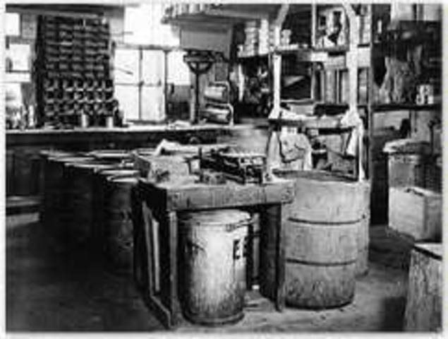 The ground-floor warehouse