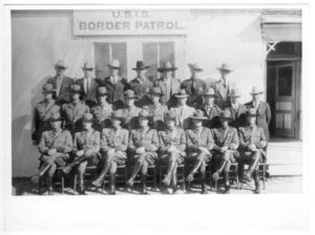 US Border Patrol Established