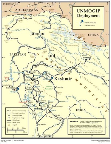 United Nations Military Observer Group in India and Pakistan (UNMOGIP)