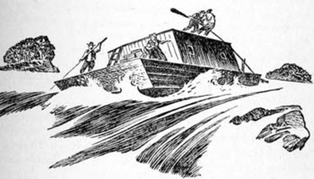 attacking the pioneer boats