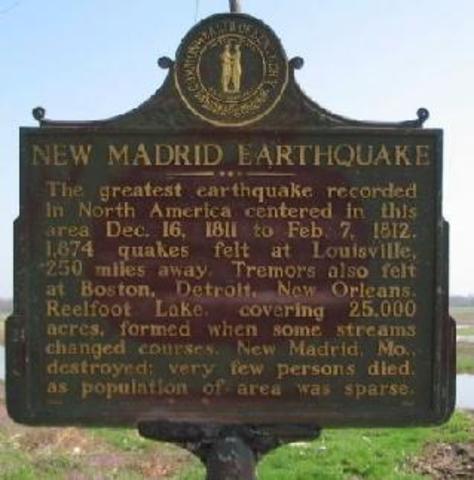 Today in Earthquake History: New Madrid