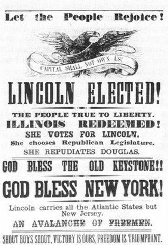 Abraham Lincoln Elected 16th President
