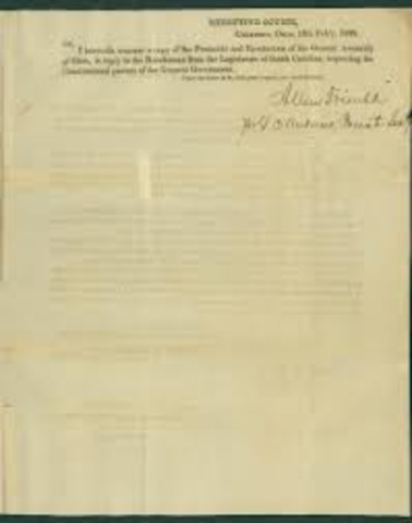 South Carolina Tries to nullify