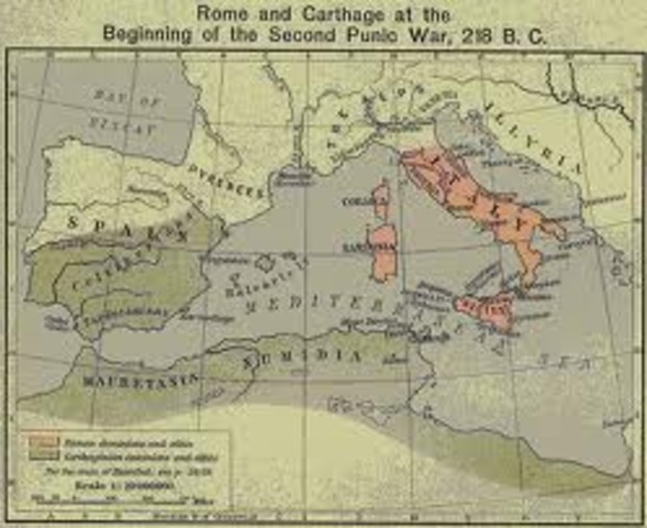 218 B.C Roma llega en España