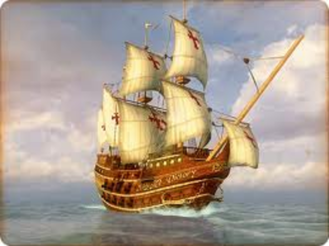 Magellan sets sail across the pacific