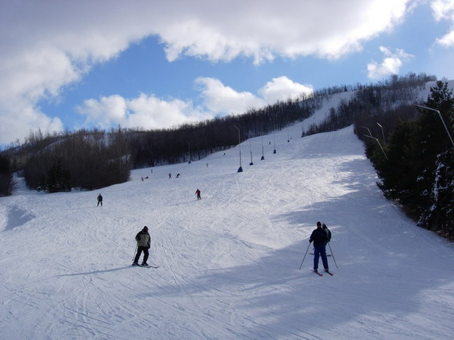 went skiing for the first time