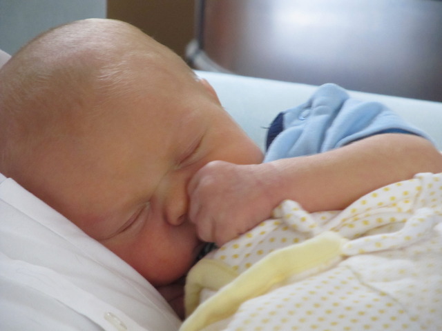 Jude was born. Held a baby for the first time.