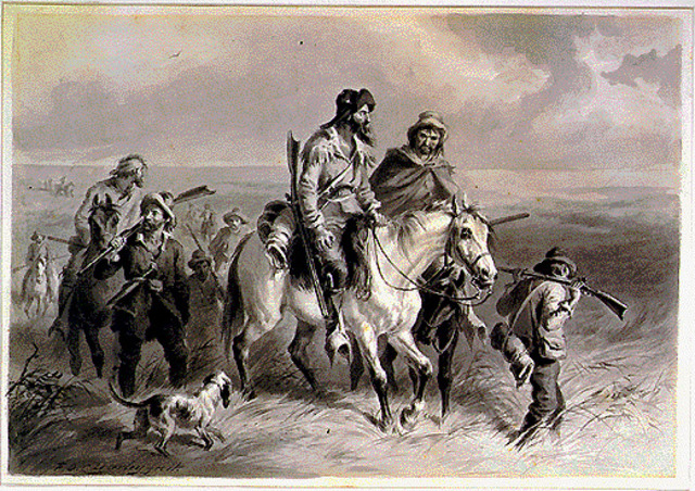 "Border Ruffians" attack Lawrence