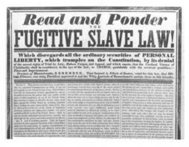Fugitive Slave Law enacted