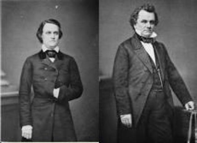 Democrats split in 1860