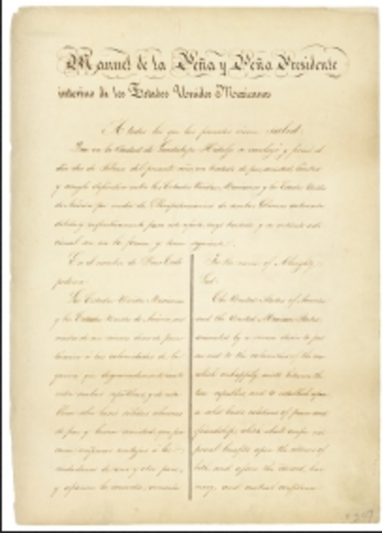 Treaty of Guadalupe-Hidalgo ends war