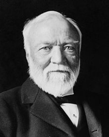 Andrew Carnegie takes over steel industry