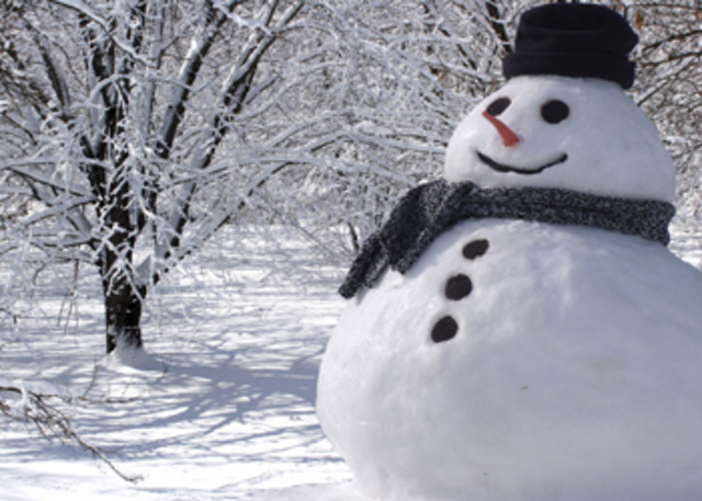 I saw snow for the first time COOL!