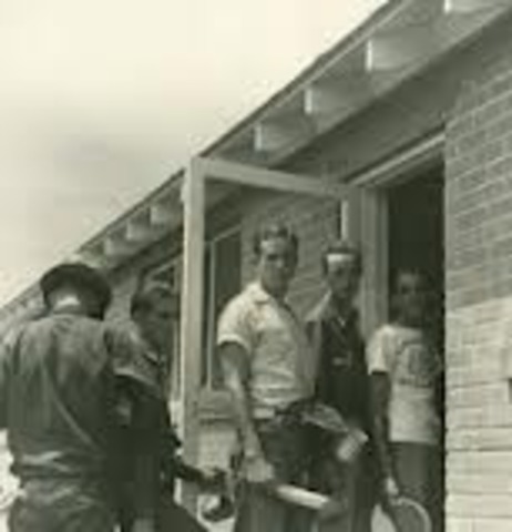 New Mexico soldiers serving in the 200th Coast Artillery during World War II