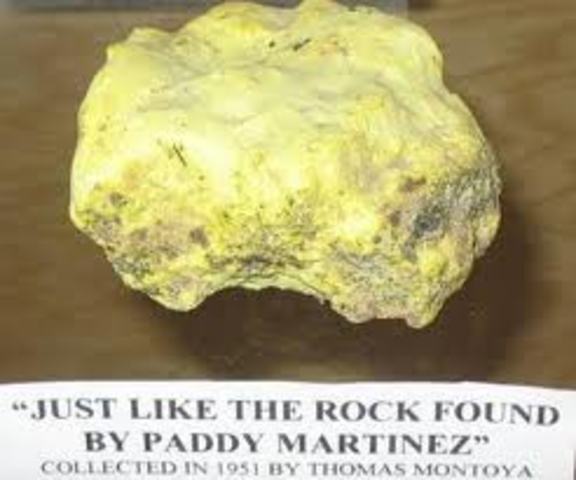 Uranium discovered near Grants.