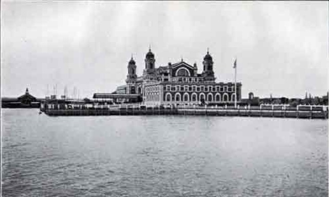 The first Ellis Island Immigration Station opened