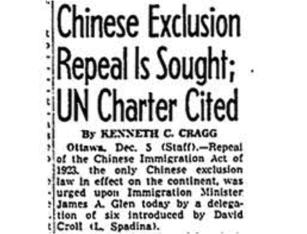 Repeal of Chinese Exclusion Act