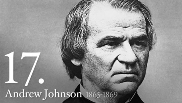 Lincoln assassinated; Andrew Johnson becomes president