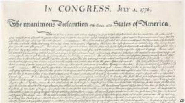 Declaration of Independence engrossed