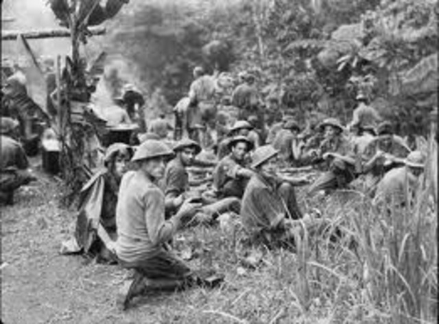 The papuan infantry battalion and the australian 39th battalion ambushes the japanese at soropuata