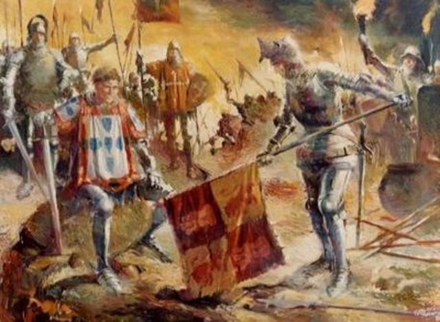 Los Castilians perdió en Aljubarrota