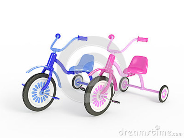 I started ridng a tricycle