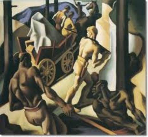 Over the mountains by Benton