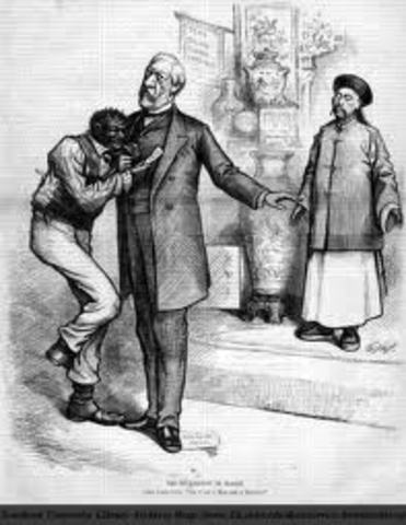 Burlingame Treaty ends.