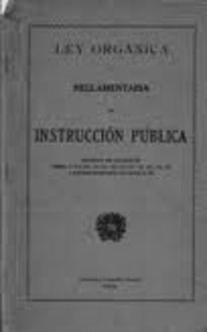 Ley organica de instruccion publica