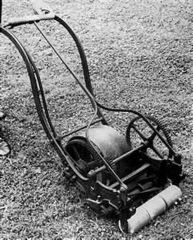The lawn mower was invted by Edwin Beard Budding.
