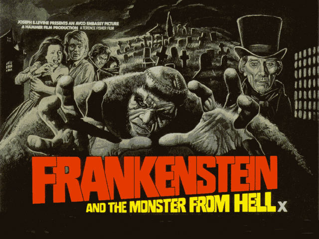Frankenstein and the Monster from Hell (Frankenstein et le monstre de l’enfer) (production Hammer Films Angleterre), Terence Fisher