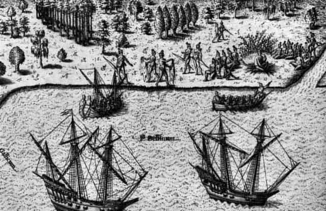 in 1493 Juan Ponce de Leon traveling with Cristepher Colombas