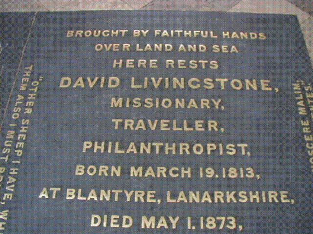 David Livingstone died in 1873