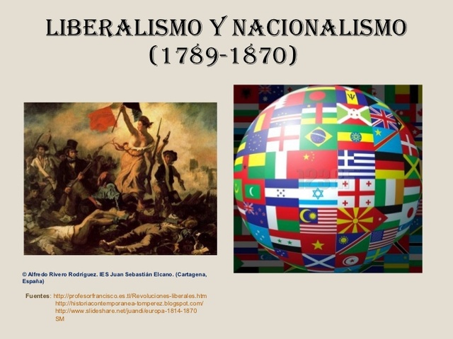 Revoluciones liberales y nacionalismos. Primera mitad del siglo XIX