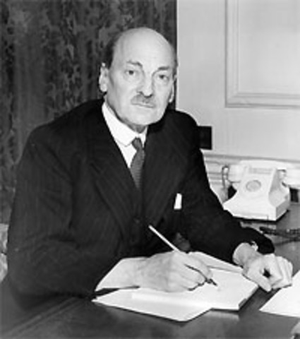 Déclaration du Premier Ministre Britannique Clément Attlee à la chambre des communes.