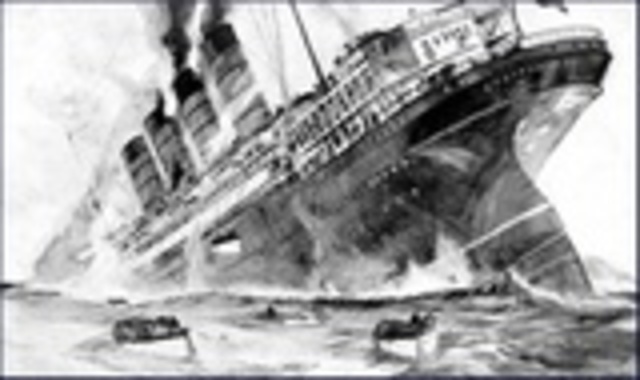 German U-Boat Sinks the Lusitania