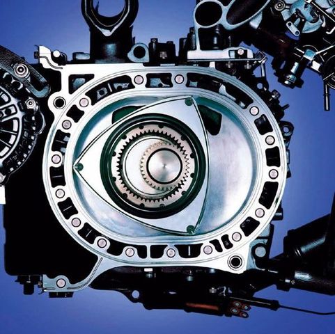 El primer prototipo del motor rotatorio