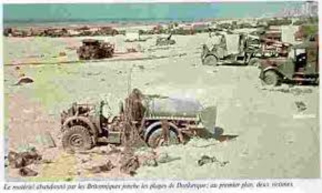 Hitler launched his blitzkrieg (lightning war) against Holland and Belgium.