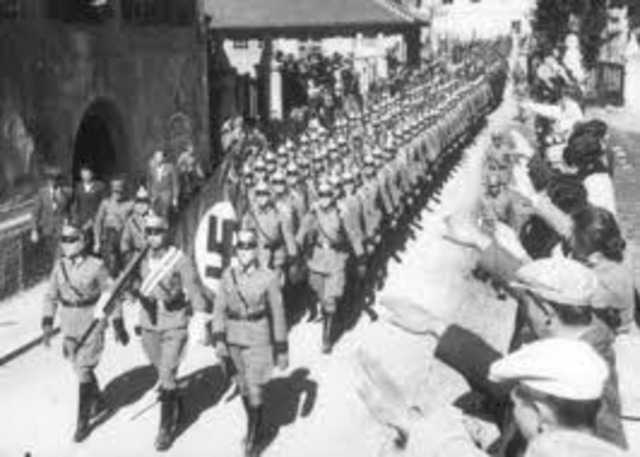 Hitler took over Austria