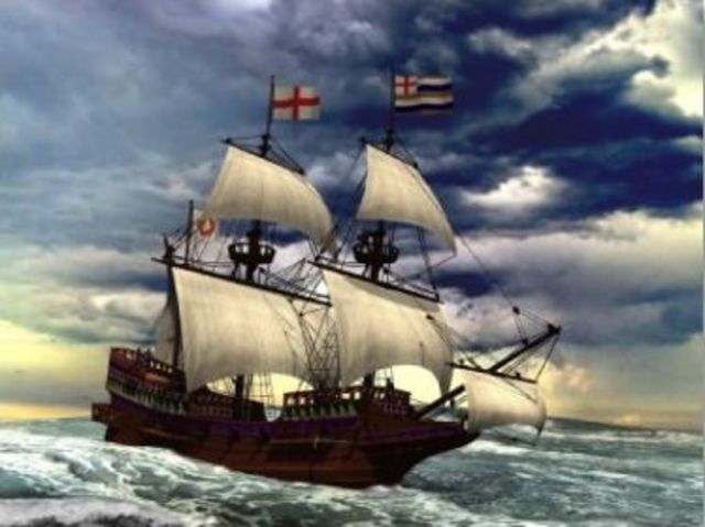 Francis Drake sees the Pacific Ocean for the first time