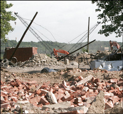 The site of the ballpark in Southeast Washington.