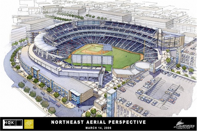 Mayor Anthony A. Williams and the DC Sports & Entertainment Commission unveil design for the new Washington national’s ballpark