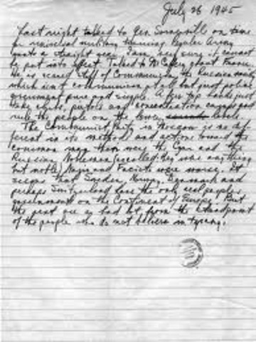 Demanded Japan to surrender or prompt and utter destruction.