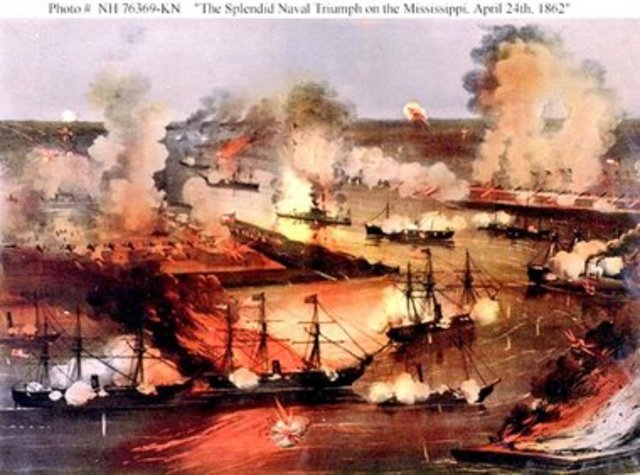 Union forces capture New Orleans