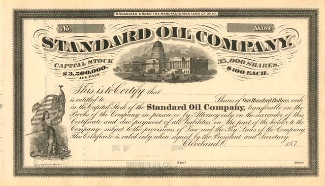 Standard Oil Company organized
