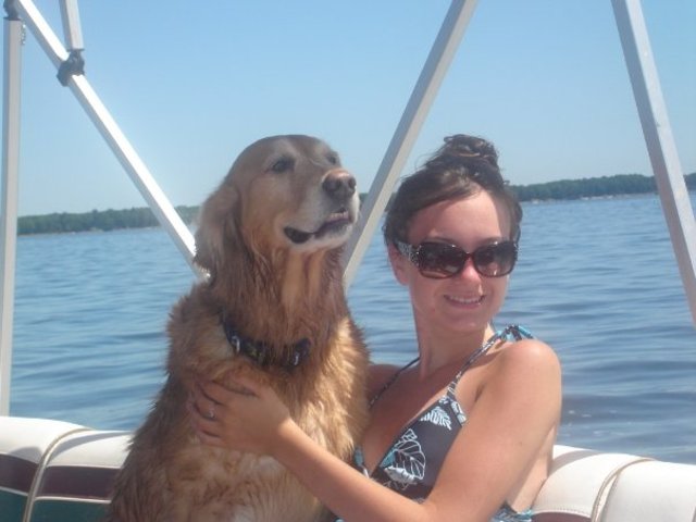 My Golden Retriever, Dharma, passes away suddenly.  I was devastated as she was my faithful companion since I was 10 years old. She also stood by me and kept me company throught the long months of recovery from my spinal surgery.  Here is a photo of Dharm