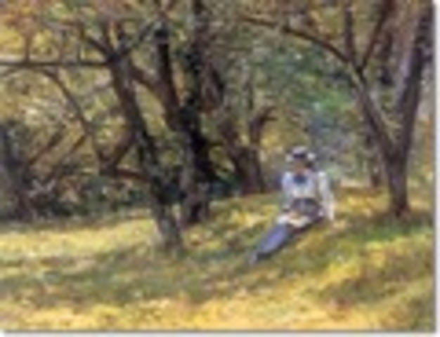Theodore Robinson-In The Orchard