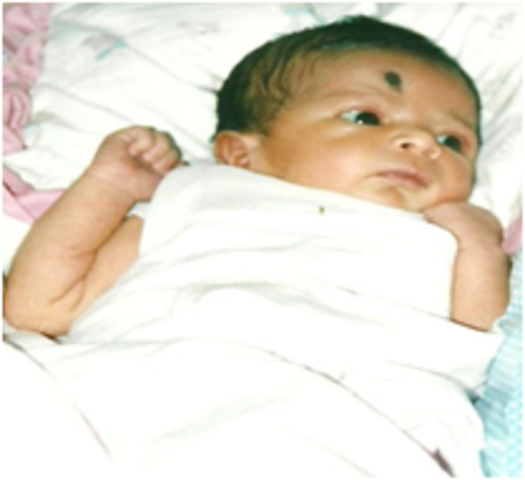 I was born a very cute baby