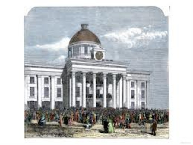 Jefferson Davis is inaugurated President of the Confederate States